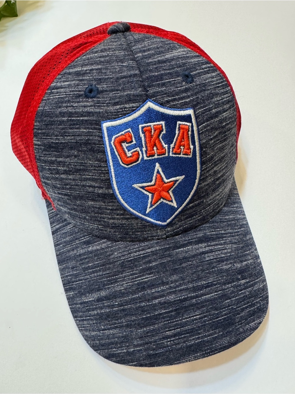 CCM Red Mesh Snapback Cap